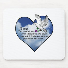 鳥のハートの詩 マウスパッド
