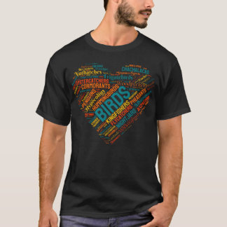 鳥のハートバーダーギフトバードウォッチング Tシャツ