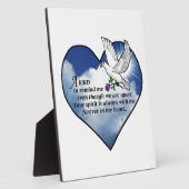 鳥のハート詩 フォトプラーク (側面)