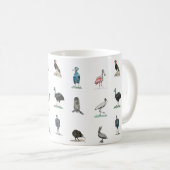 鳥のパターンを変更 コーヒーマグカップ (正面右)