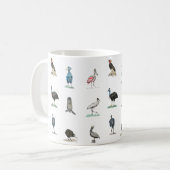 鳥のパターンを変更 コーヒーマグカップ (正面左)