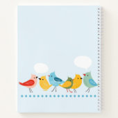 鳥のパターン2 ノートブック (裏面)