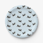 鳥のパタ飛んでいるン ペーパープレート (正面)