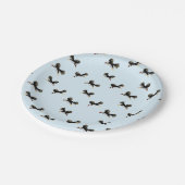 鳥のパタ飛んでいるン ペーパープレート (アングル)