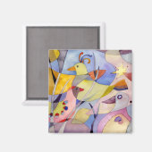 鳥のパラダイスギフト マグネット (正面/裏面)