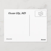 鳥のビーチはがき ポストカード (裏面)