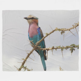 鳥のフリースブランケット フリースブランケット