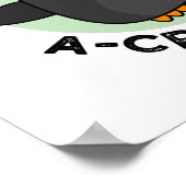 鳥のフンはカラスおもしろいカラス ポスター (角)