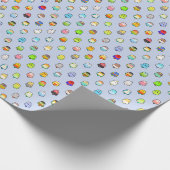 鳥のブロッブ ラッピングペーパー (角)