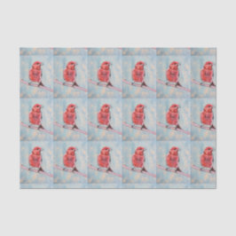 鳥のプリントのティッシュペーパー 薄葉紙