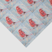 鳥のプリントのティッシュペーパー 薄葉紙 (詳細)