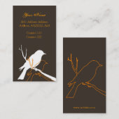 鳥のプロフィールカード 名刺 (正面/裏面)