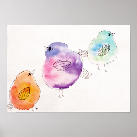 鳥のポスター ポスター (正面)