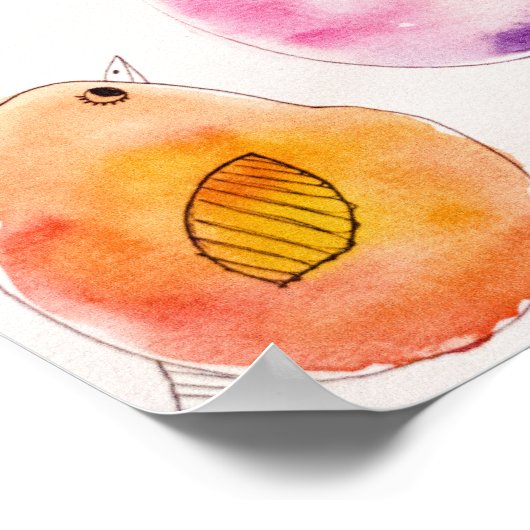 鳥のポスター ポスター (角)