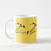 鳥のマグカップ コーヒーマグカップ (左)