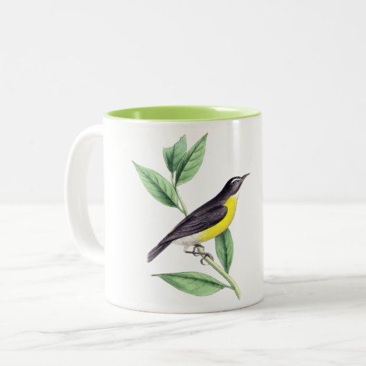 鳥のマグカップ ツートーンマグカップ (正面左)