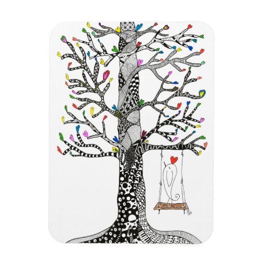 鳥のマグネット3"x4" マグネット (縦)