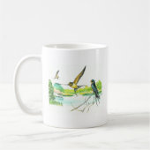 鳥のマグ-ツバメ コーヒーマグカップ (左)