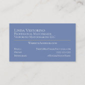 鳥のマッチメイカーモダンアウトドア自然テンプレート 名刺 (裏面)