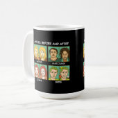 鳥のミーム コーヒーマグカップ (正面左)