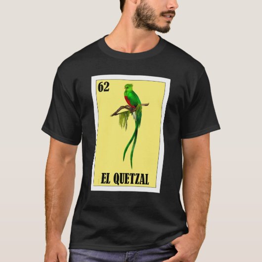 鳥のメキシコ語 エルケツァール Tシャツ (正面)