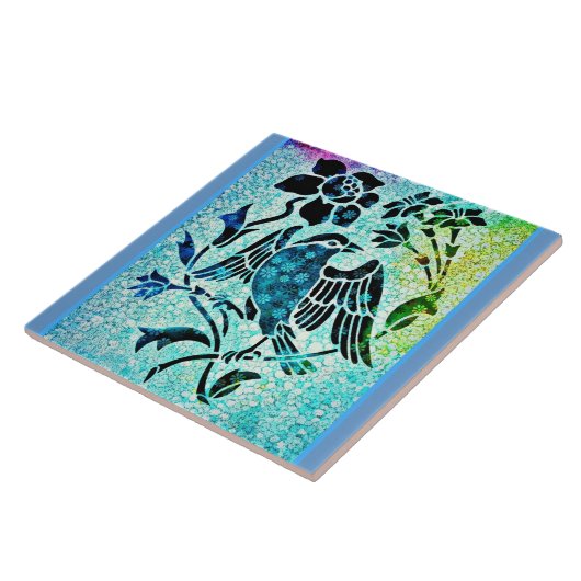 鳥のモザイク タイル (側面)