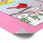 鳥のモダン交配コール漫画 ポスター (角)