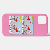 鳥のモダン交配コール漫画 Case-Mate iPhoneケース (裏面 (横))
