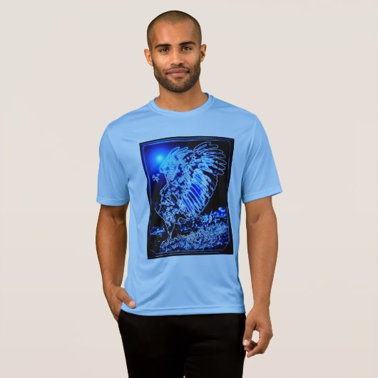 鳥のモデル：拡大されたワシ01-01 Tシャツ (正面フル)