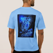 鳥のモデル：拡大されたワシ01-01 Tシャツ (裏面)