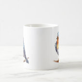 鳥のユニークアートマグ – バードウォッチングファンに最適 コーヒーマグカップ (中央)