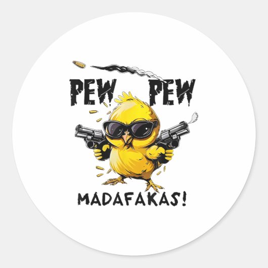 鳥のリラックスプリントフィットスワ – Uni-adult – 白 – S ラウンドシール (正面)