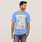 鳥のレトロな友人 Tシャツ (正面フル)