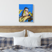 鳥のロイヤリティ:東キングバード キャンバスプリント (インサイチュ (寝室))