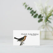鳥のヴィンテージの刻むこと 名刺 (スタンド正面)
