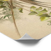 鳥のヴィンテージ写真の戻り ポスター (角)