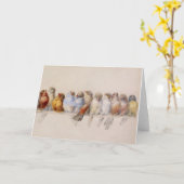 鳥の一羽ヘクトールGiacomelli 1880 カード (黄色い花)