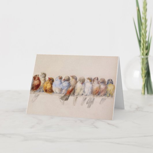 鳥の一羽ヘクトールGiacomelli 1880 カード (正面)