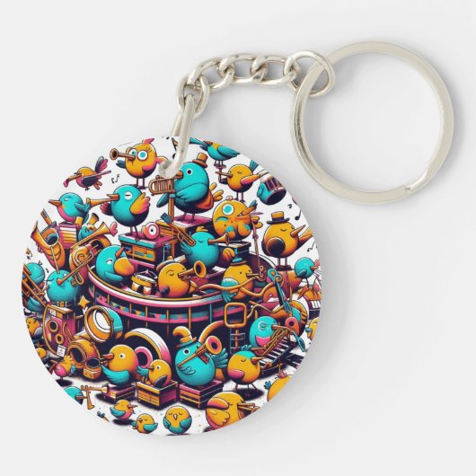 鳥の世界 キーホルダー (裏面)