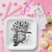 鳥の予測できなインクのスケッチ ペーパープレート (パーティー)