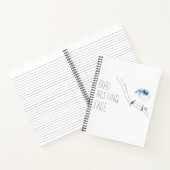 鳥の休息顔（青い灰色のGnatcatcher） ノートブック (内部)