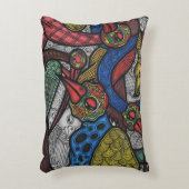 鳥の会議 アクセントクッション (正面(垂直))