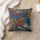 鳥の会議 クッション (ブランケット)