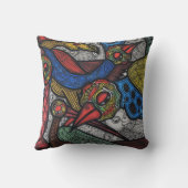 鳥の会議 クッション (裏面)