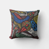 鳥の会議 クッション (正面)