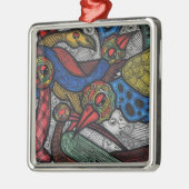 鳥の会議 メタルオーナメント (左)