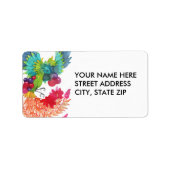 鳥の住所 シール (正面)