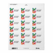 鳥の住所 シール (フルシート)