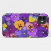 鳥の入った浴槽に浮かぶパンジーの花と露 Case-Mate iPhoneケース (裏面(横))