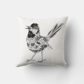 鳥の入れ墨 クッション (裏面)